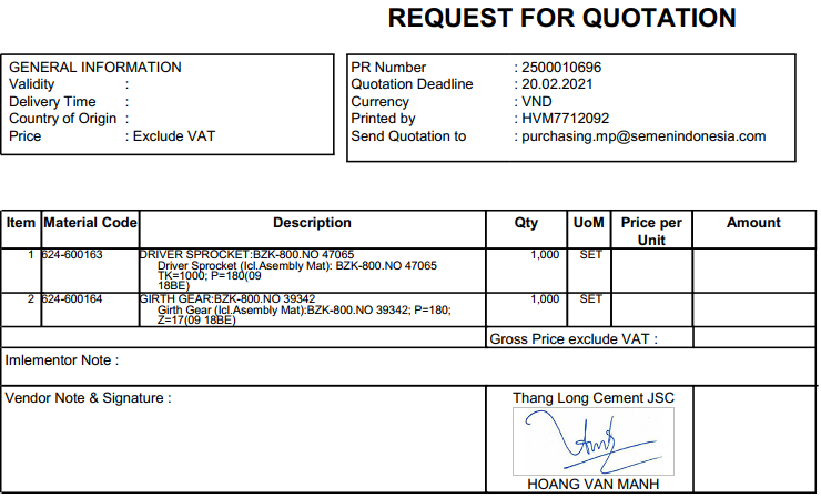 PR 10075 “Supply Hose for TLCC”